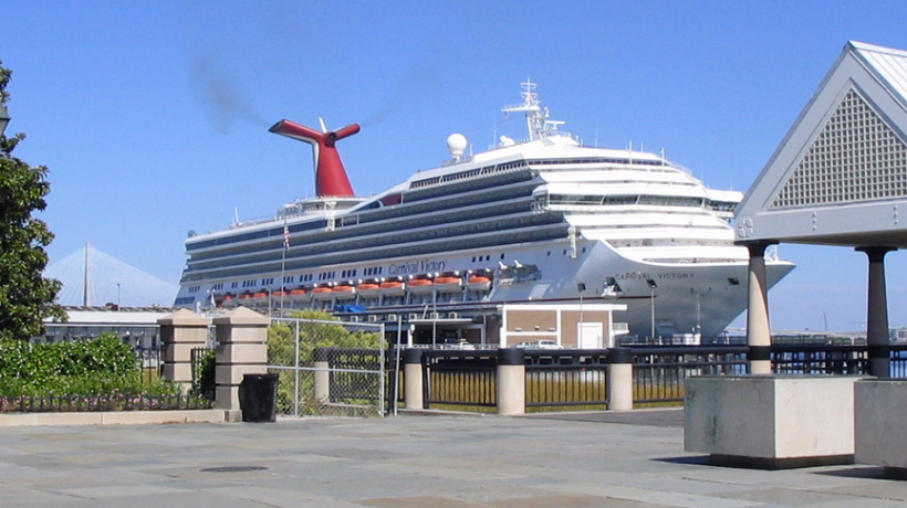 Cruise Ship in Charleston Harbor - via WikiMedia